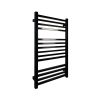 Полотенцесушитель электрический Carino LORENZO с кнопкой Черный глянец 790*490
