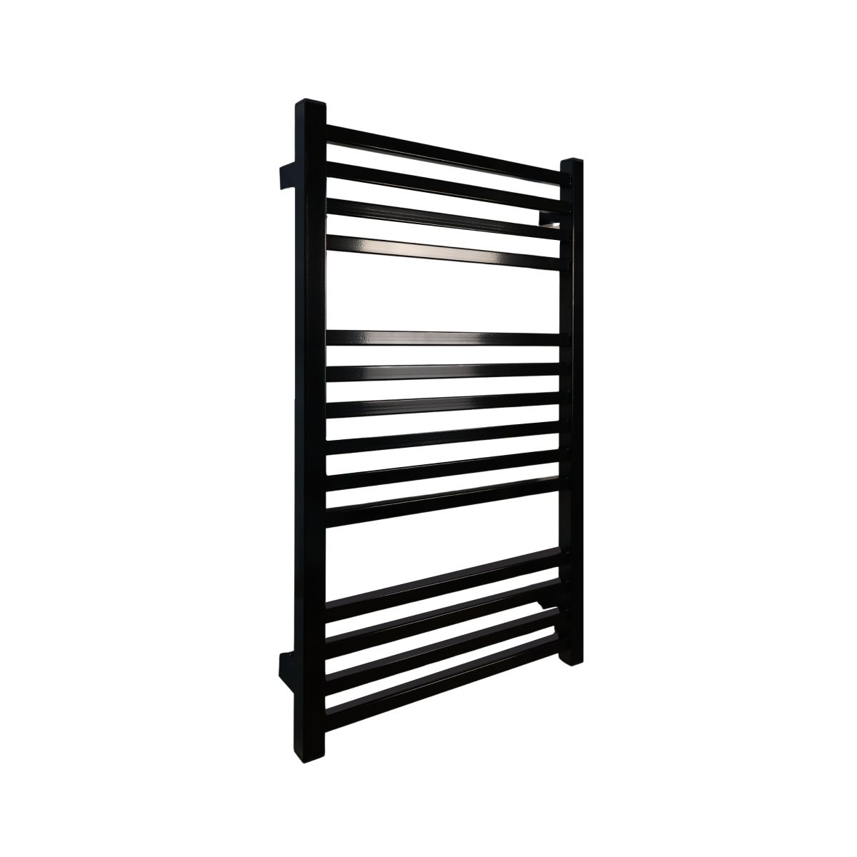 Полотенцесушитель электрический Carino LORENZO с кнопкой Черный глянец 790*490