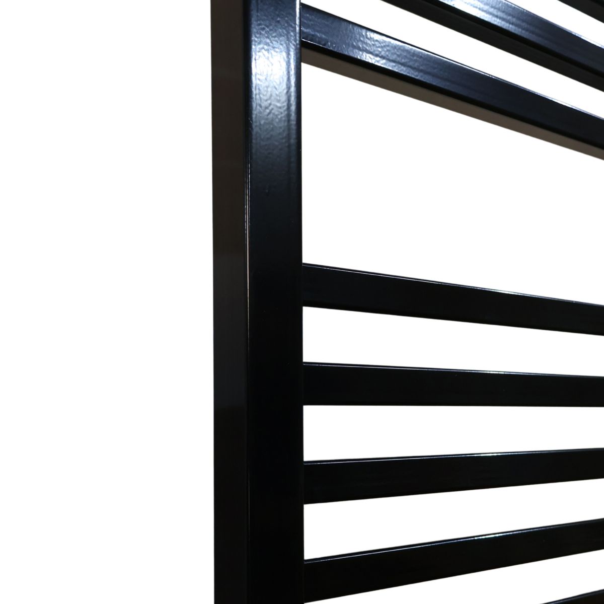 Полотенцесушитель электрический Carino LORENZO с кнопкой Черный глянец 790*490