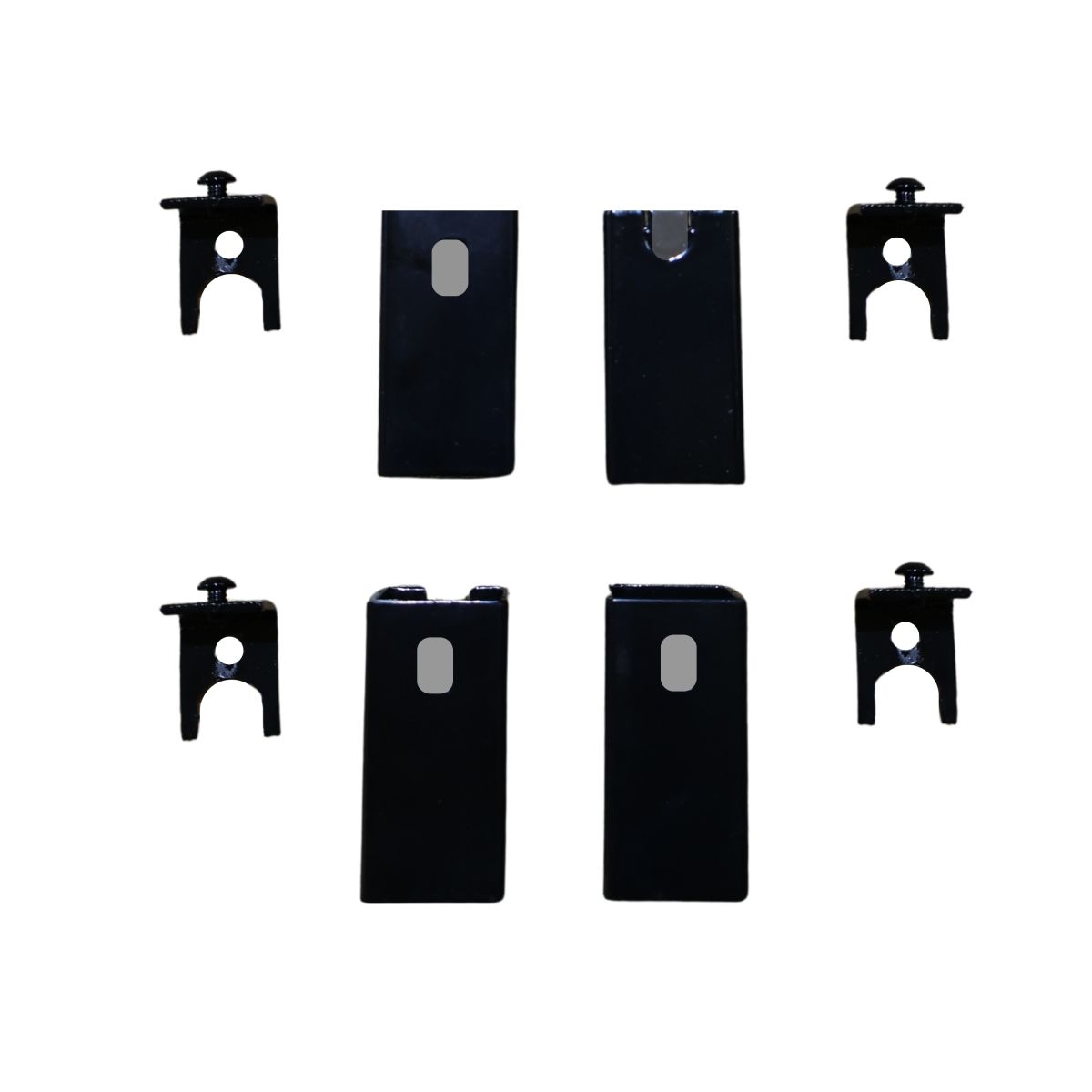 Полотенцесушитель электрический Carino LORENZO с кнопкой Черный глянец 790*490