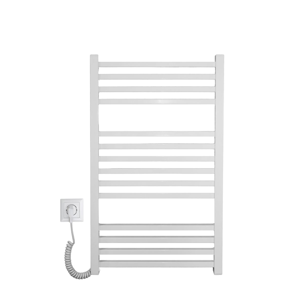 Рушникосушарка електрична Carino LORENZO з кнопкою Білий глянець 790*490