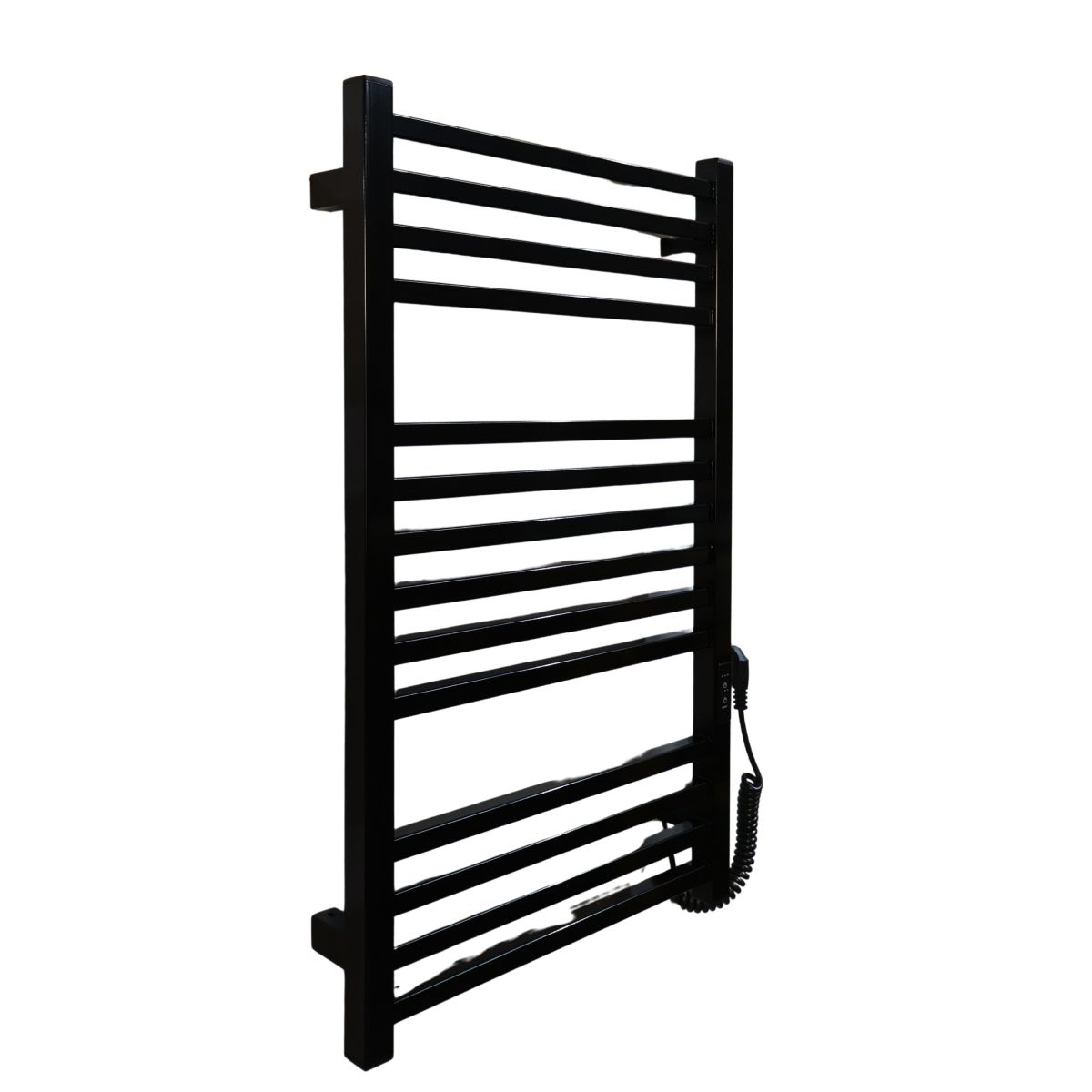 Рушникосушарка електрична Carino LORENZO з контроллером Чорний глянець 790*490