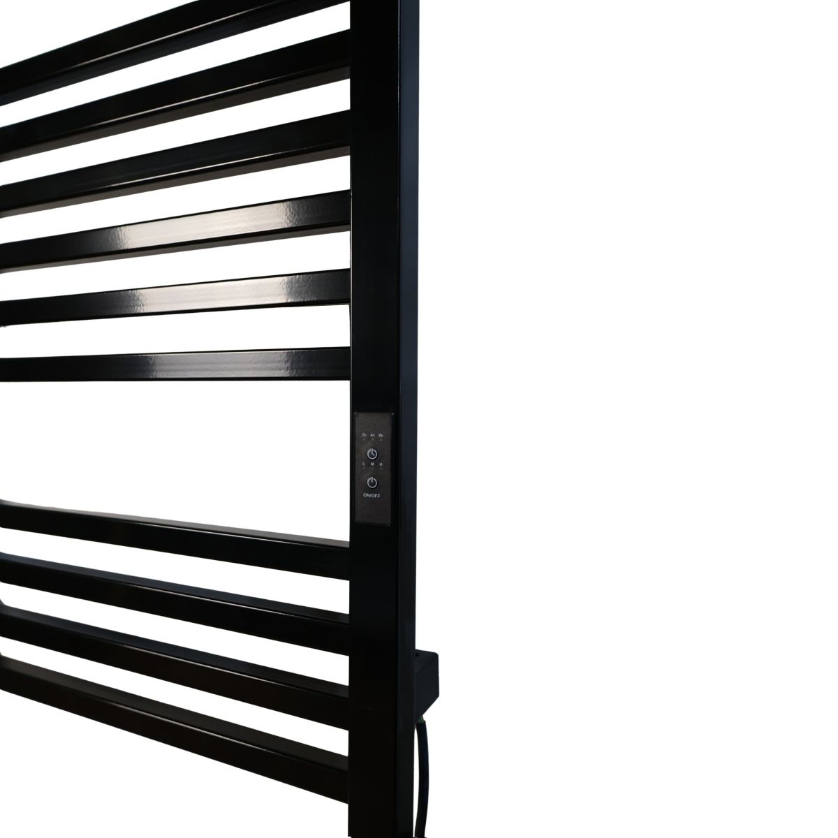 Рушникосушарка електрична Carino LORENZO з контроллером Чорний глянець 790*490