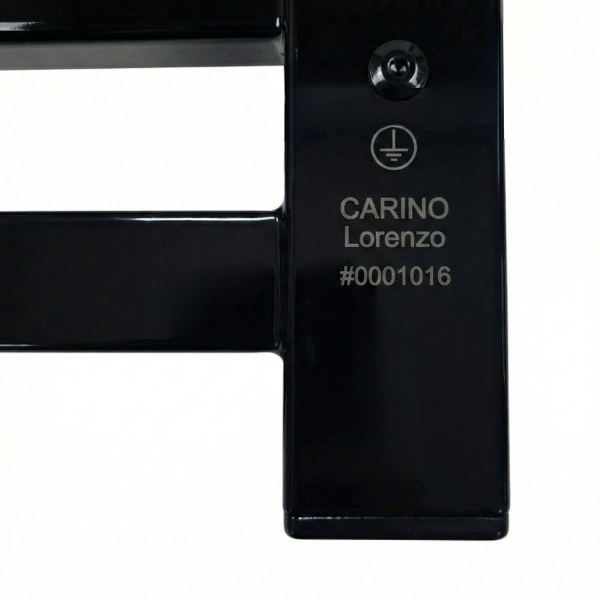 Рушникосушарка електрична Carino LORENZO з контроллером Чорний глянець 790*490