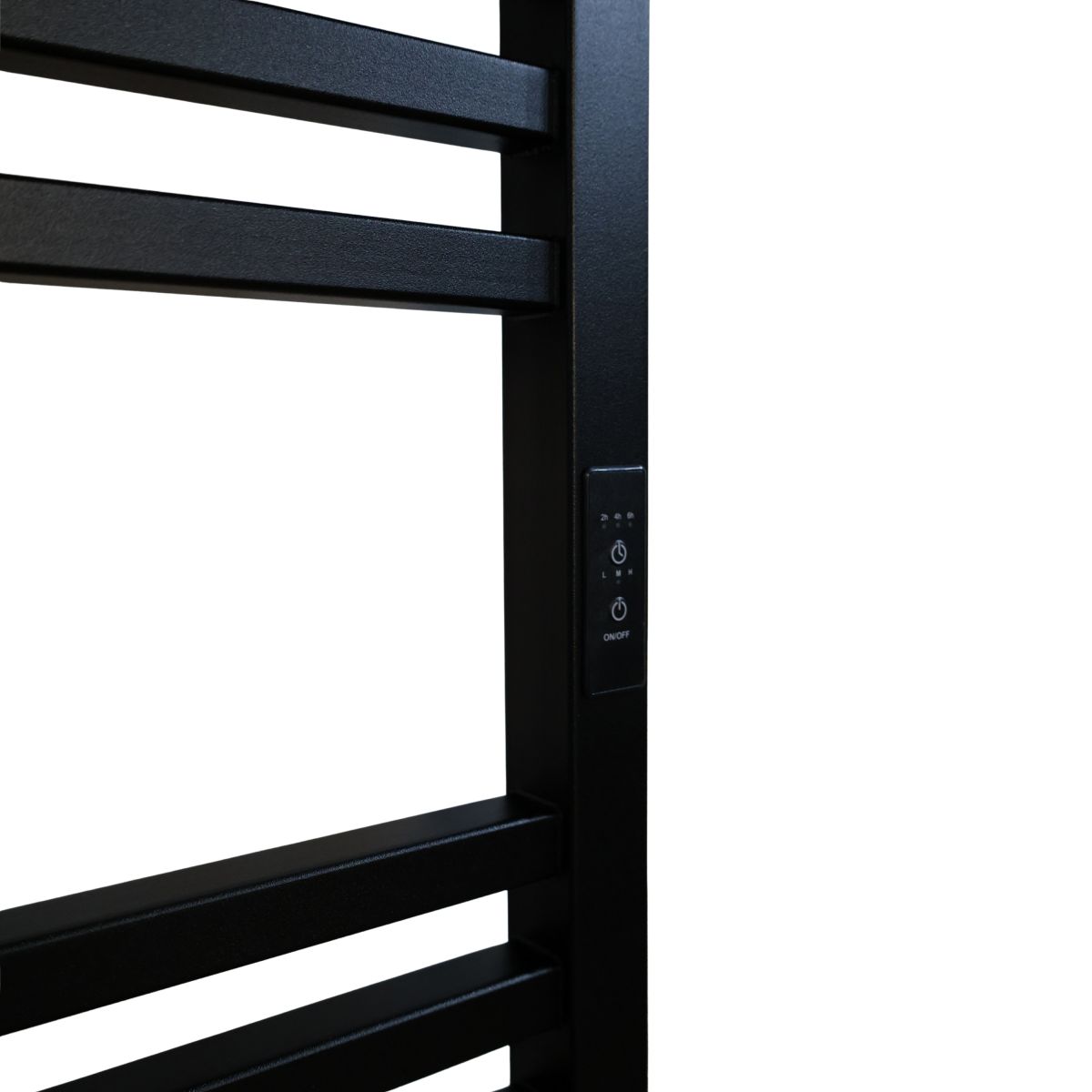 Рушникосушарка електрична Carino LORENZO з контроллером Чорний матовий 1190*490