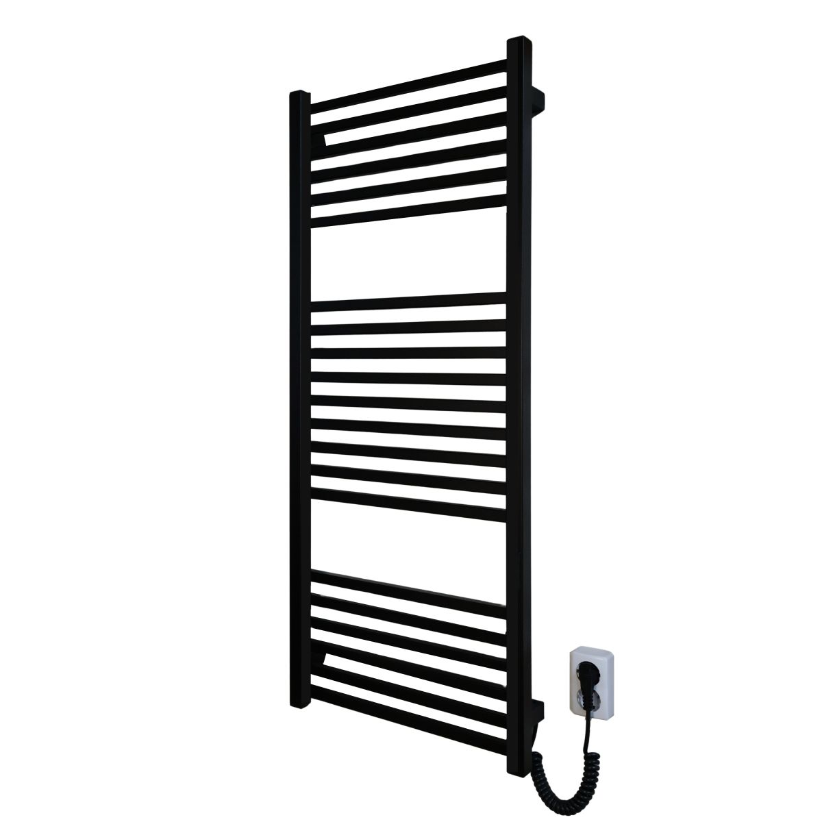 Рушникосушарка електрична Carino LORENZO з контроллером Чорний матовий 1190*490