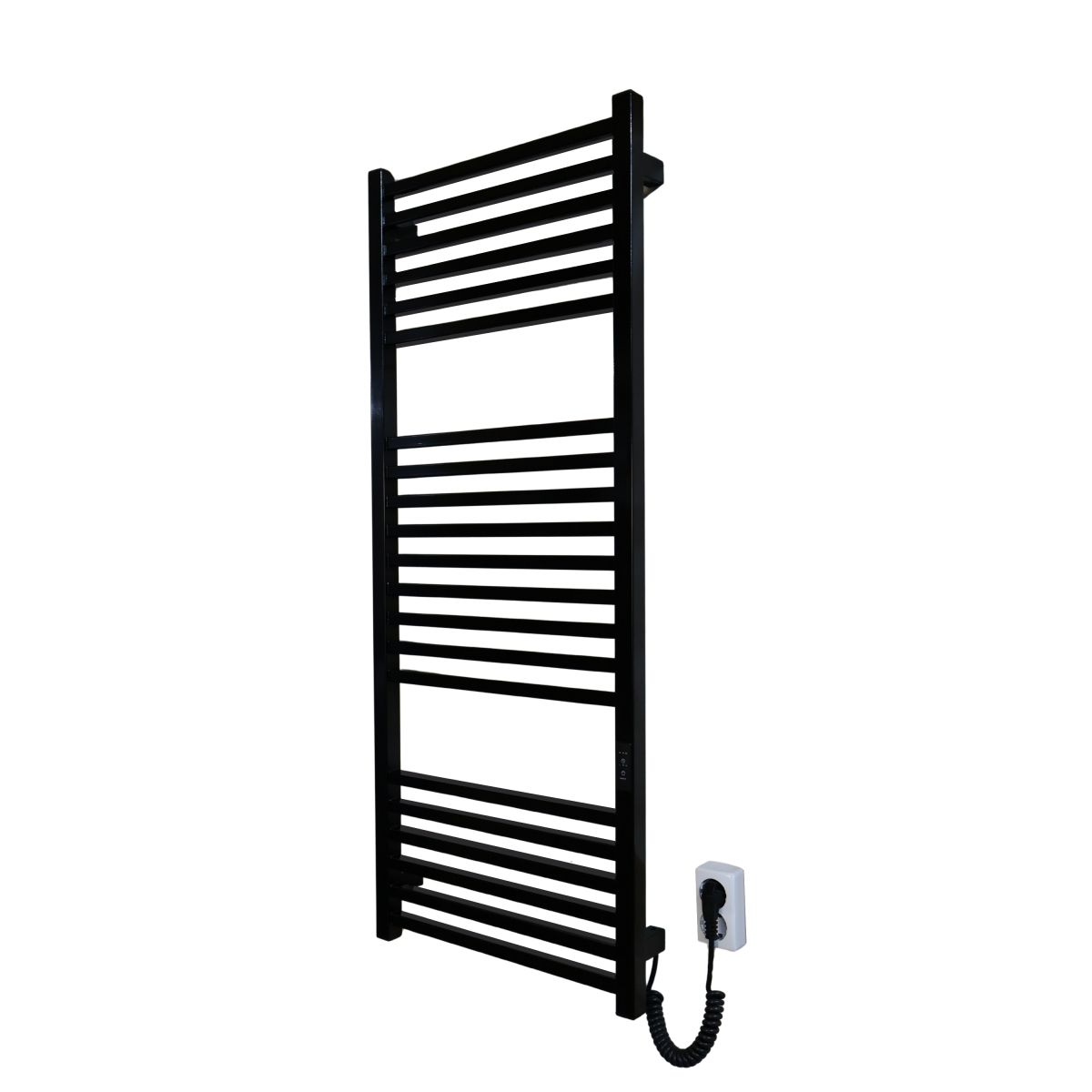 Рушникосушарка електрична Carino LORENZO з контроллером Чорний глянець 1190*490