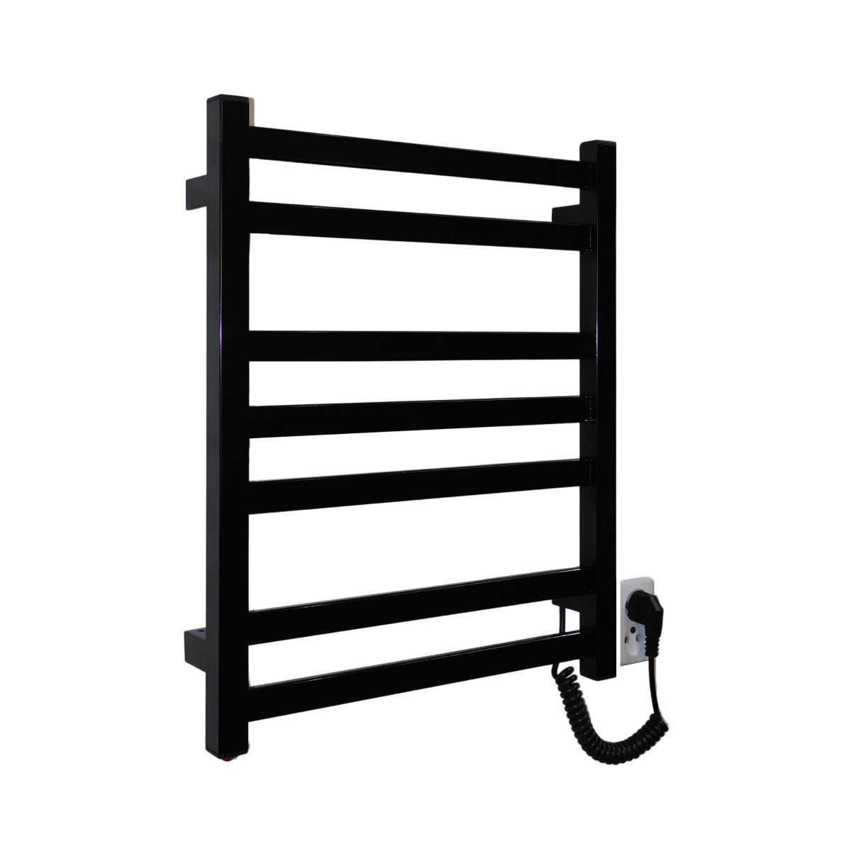 Рушникосушарка електрична Carino RICARDO з кнопкою Чорний глянець 590*490