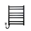 Полотенцесушитель электрический Carino RICARDO с контроллером Черный матовый 590*490