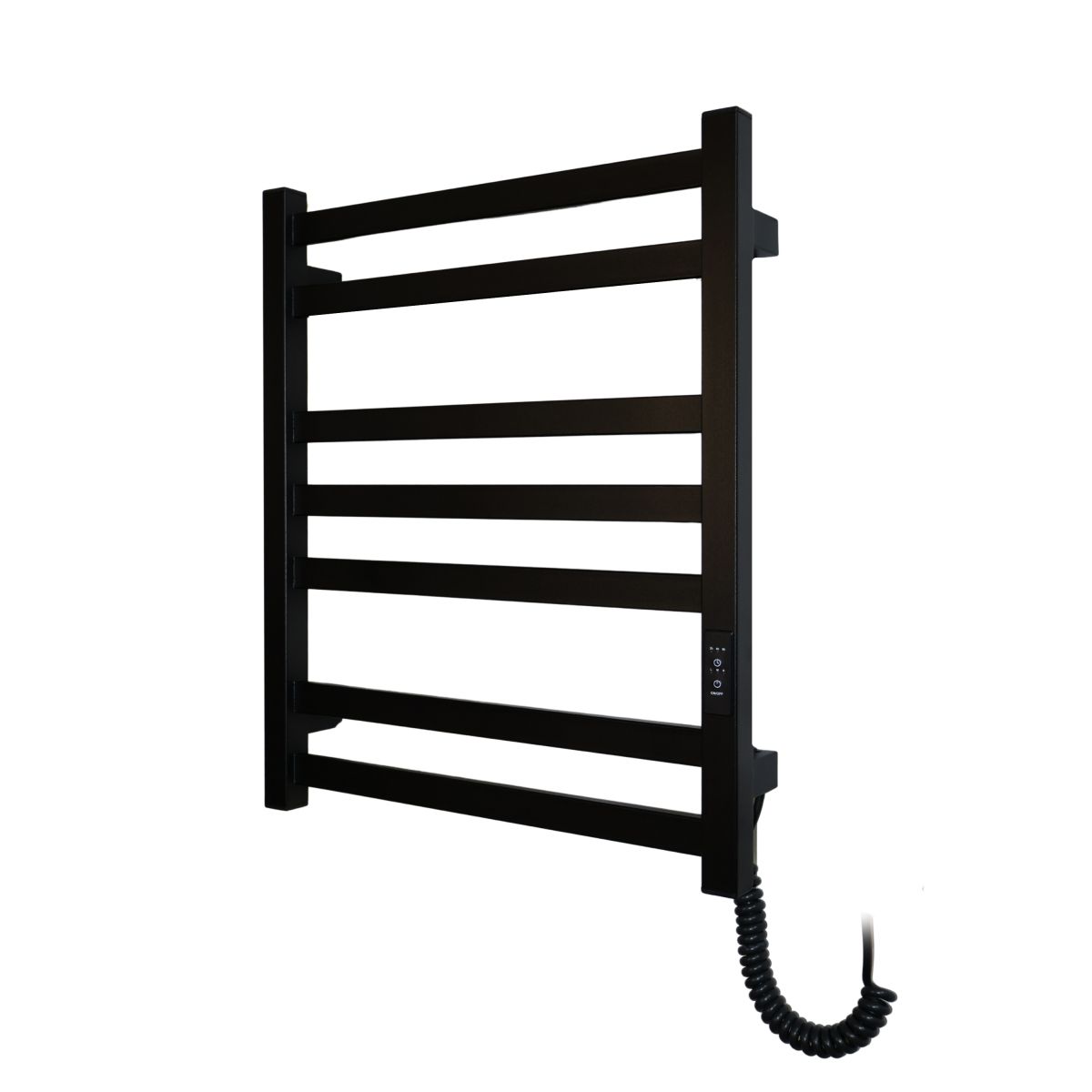 Полотенцесушитель электрический Carino RICARDO с контроллером Черный матовый 590*490