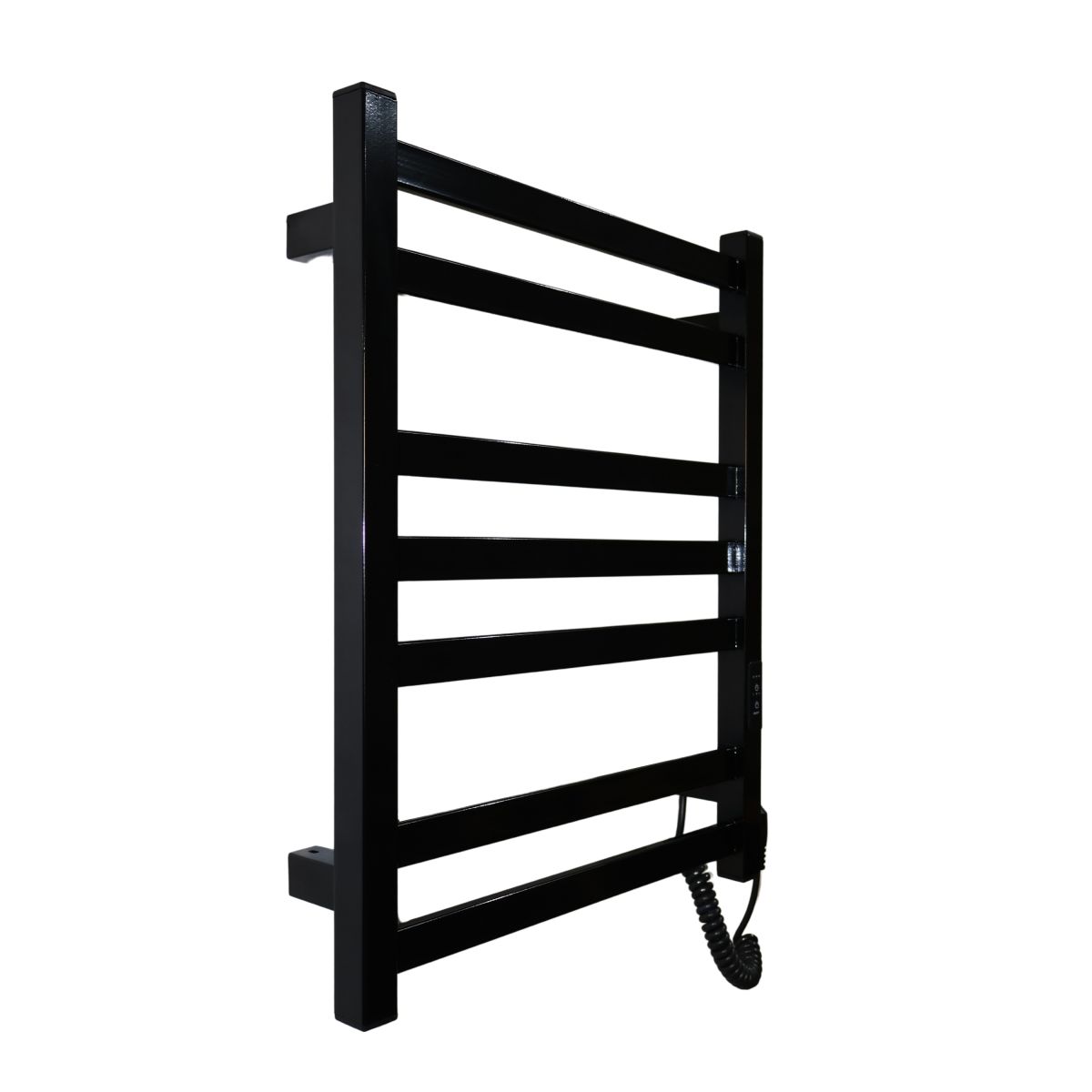 Рушникосушарка електрична Carino RICARDO з контроллером Чорний глянець 590*490