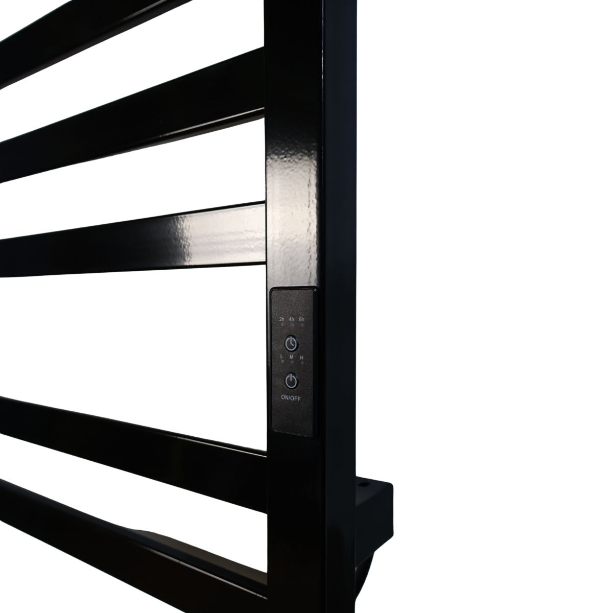 Рушникосушарка електрична Carino RICARDO з контроллером Чорний глянець 590*490