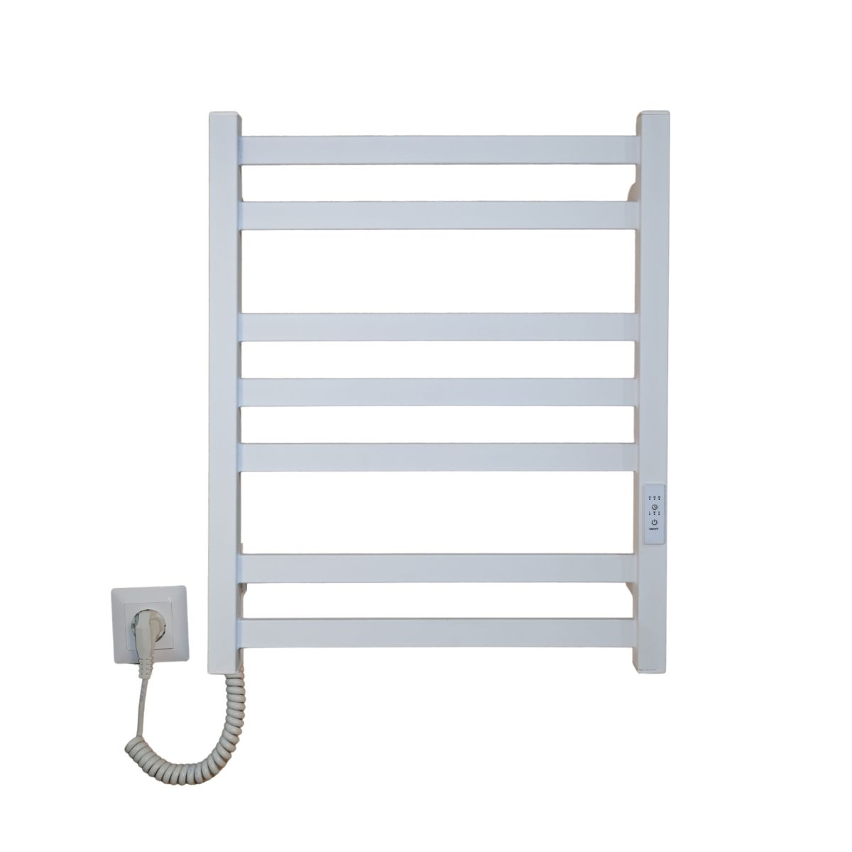 Полотенцесушитель электрический Carino RICARDO с контроллером Белый матовый 590*490