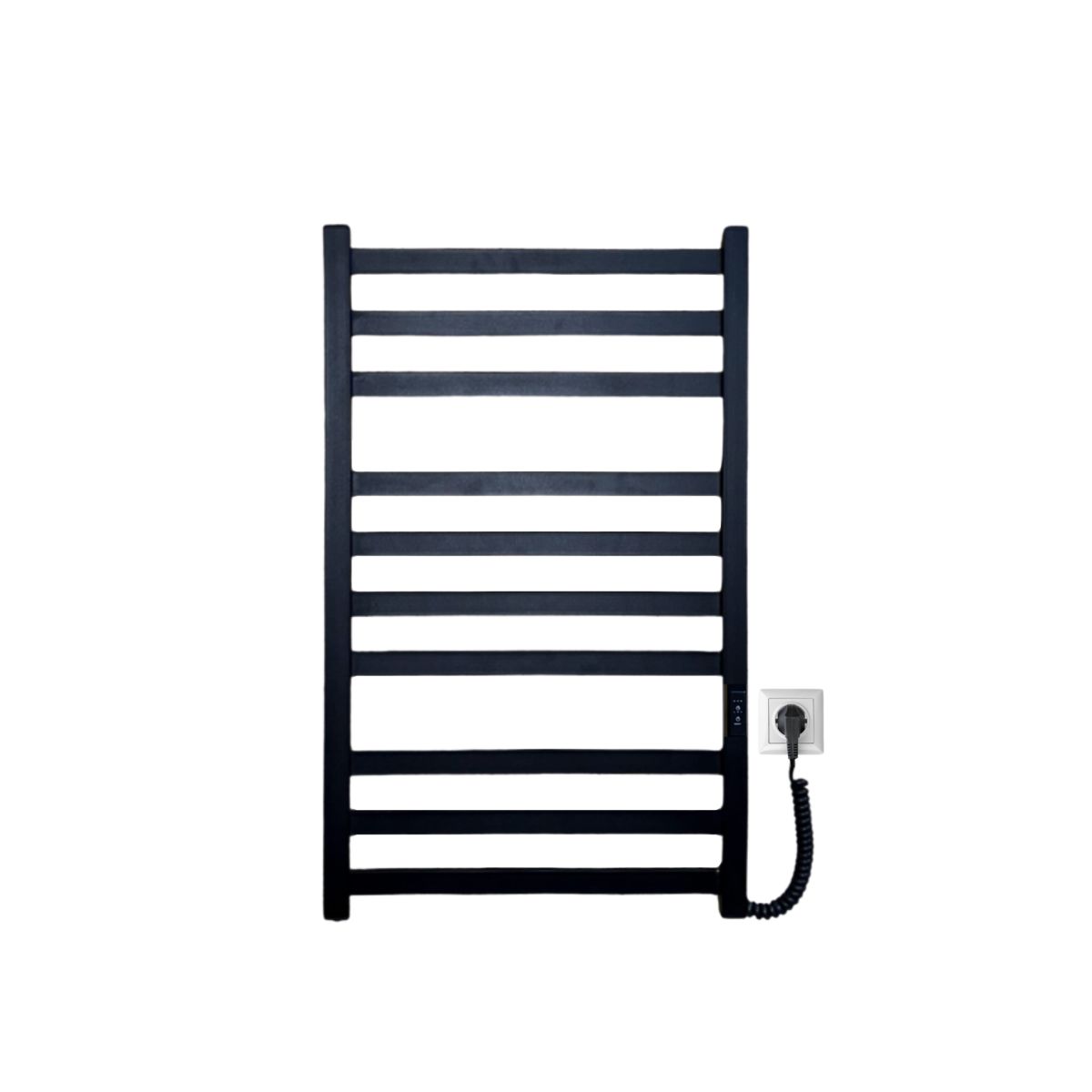 Полотенцесушитель электрический Carino RICARDO с контроллером Черный матовый 790*490