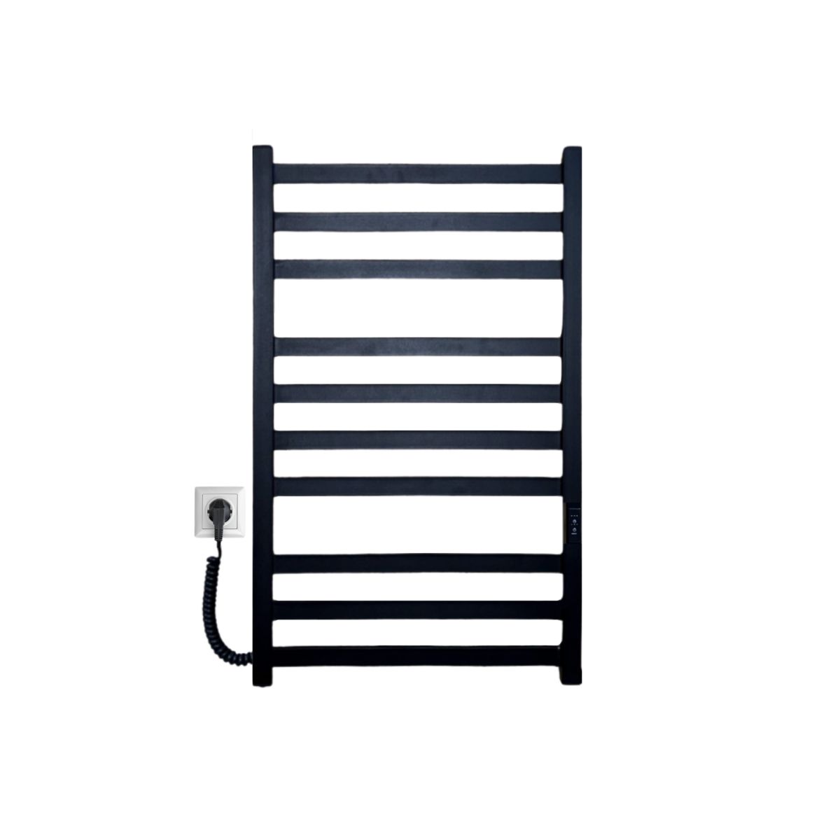 Полотенцесушитель электрический Carino RICARDO с контроллером Черный матовый 790*490