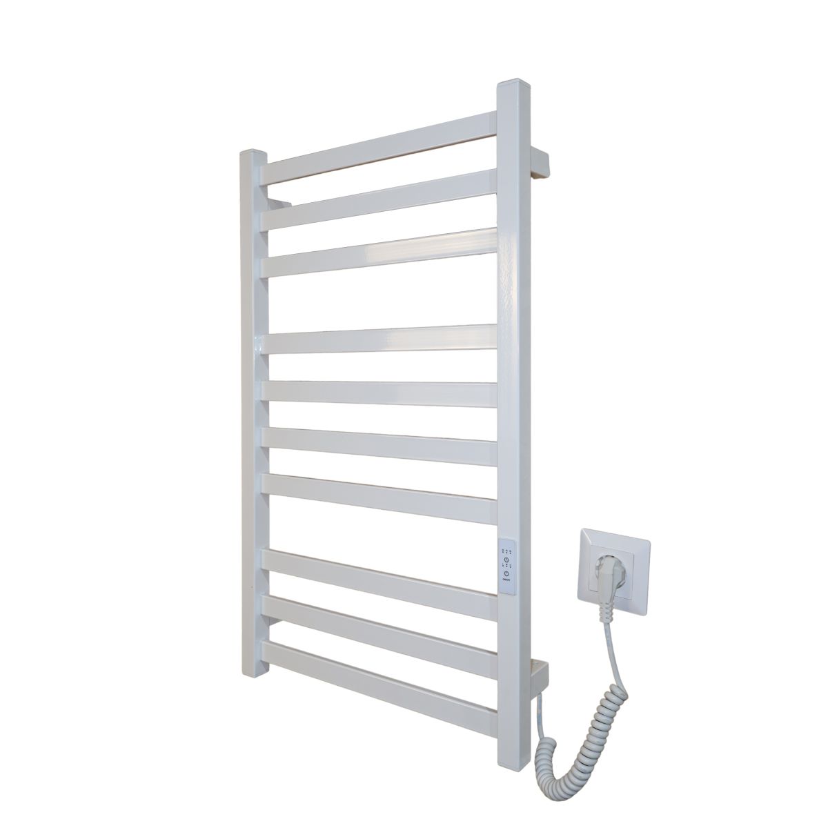 Полотенцесушитель электрический Carino RICARDO с контроллером Белый глянец 790*490