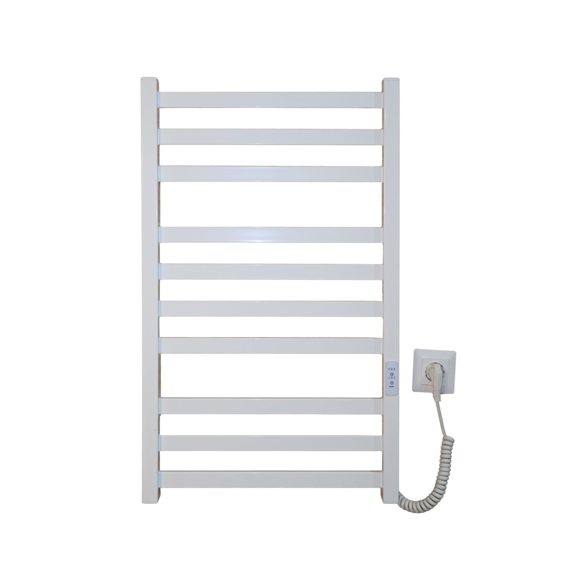 Полотенцесушитель электрический Carino RICARDO с контроллером Белый глянец 790*490