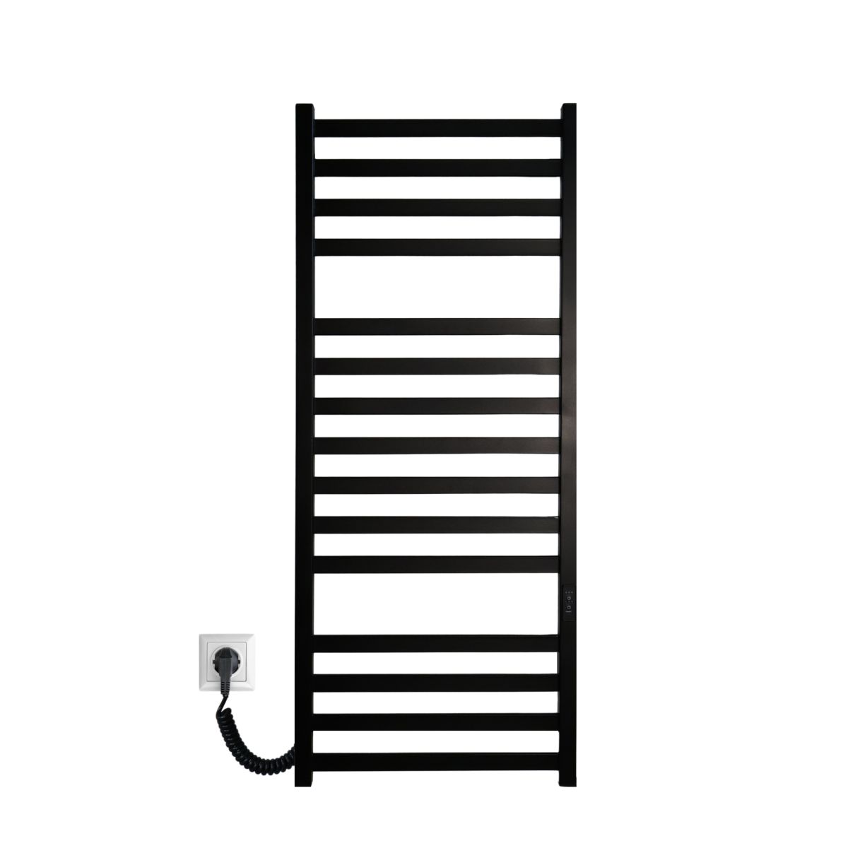 Полотенцесушитель электрический Carino RICARDO с контроллером Черный матовый 1190*490