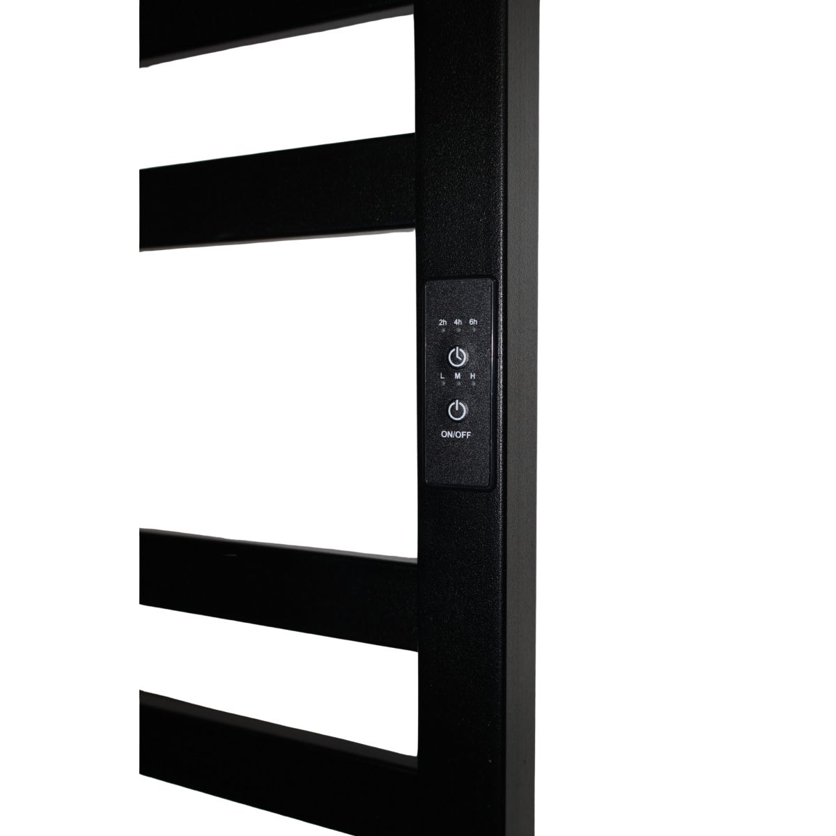 Полотенцесушитель электрический Carino RICARDO с контроллером Черный матовый 1190*490