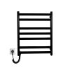 Полотенцесушитель электрический Carino MIA с кнопкой Черный глянец 590*490