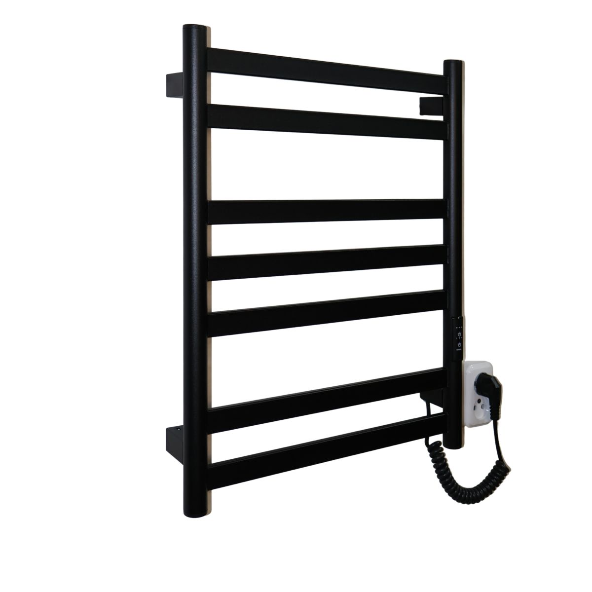 Рушникосушарка електрична Carino MIA з контроллером Чорний матовий 590*490