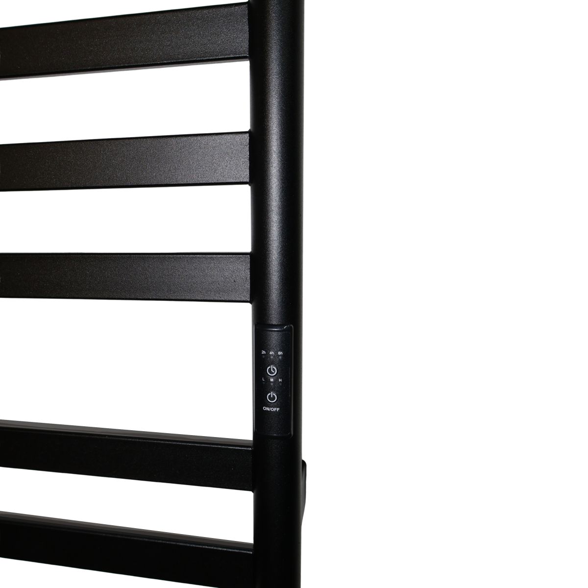 Рушникосушарка електрична Carino MIA з контроллером Чорний матовий 590*490