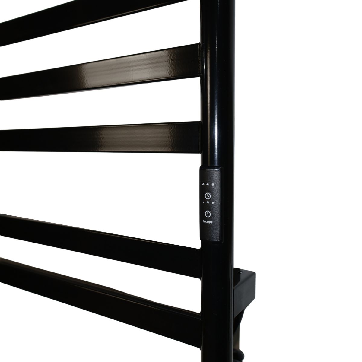 Рушникосушарка електрична Carino MIA з контроллером Чорний глянець 590*490