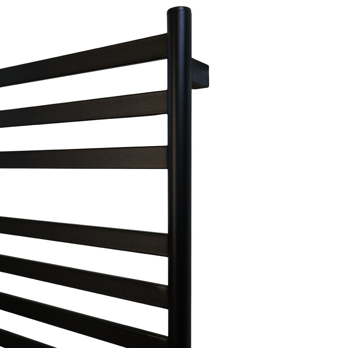 Полотенцесушитель электрический Carino MIA с кнопкой Черный матовый 790*490