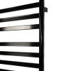 Полотенцесушитель электрический Carino MIA с кнопкой Черный глянец 790*490