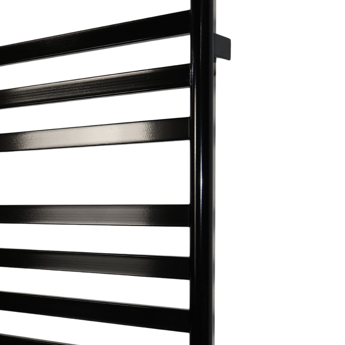 Полотенцесушитель электрический Carino MIA с кнопкой Черный глянец 790*490