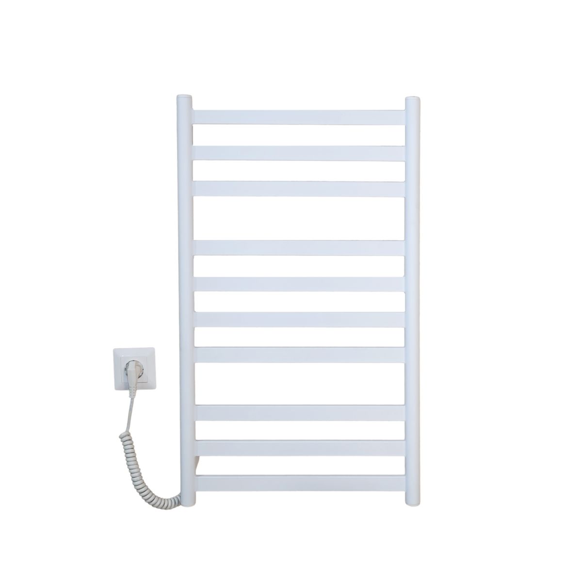 Полотенцесушитель электрический Carino MIA с кнопкой Белый матовый 790*490