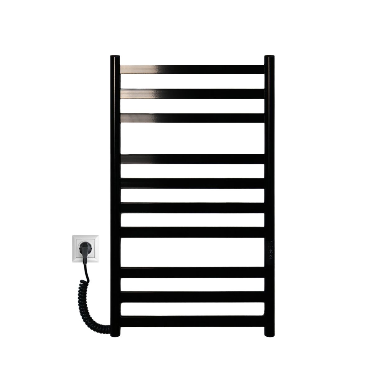 Рушникосушарка електрична Carino MIA з контроллером Чорний глянець 790*490