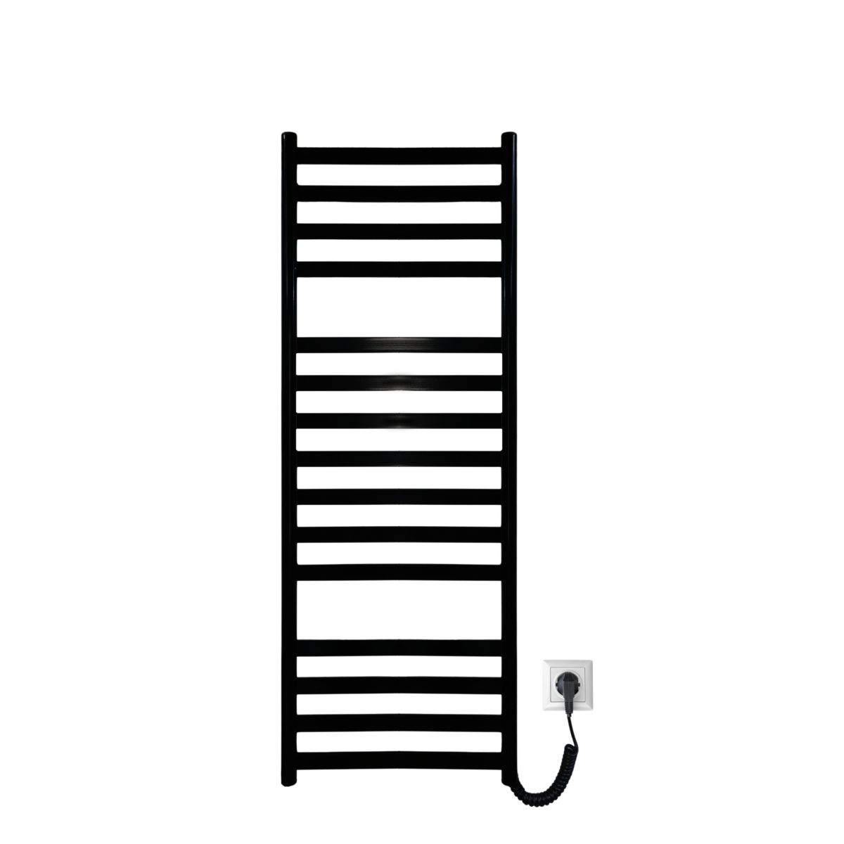 Рушникосушарка електрична Carino MIA з кнопкою Чорний матовий 1190*490