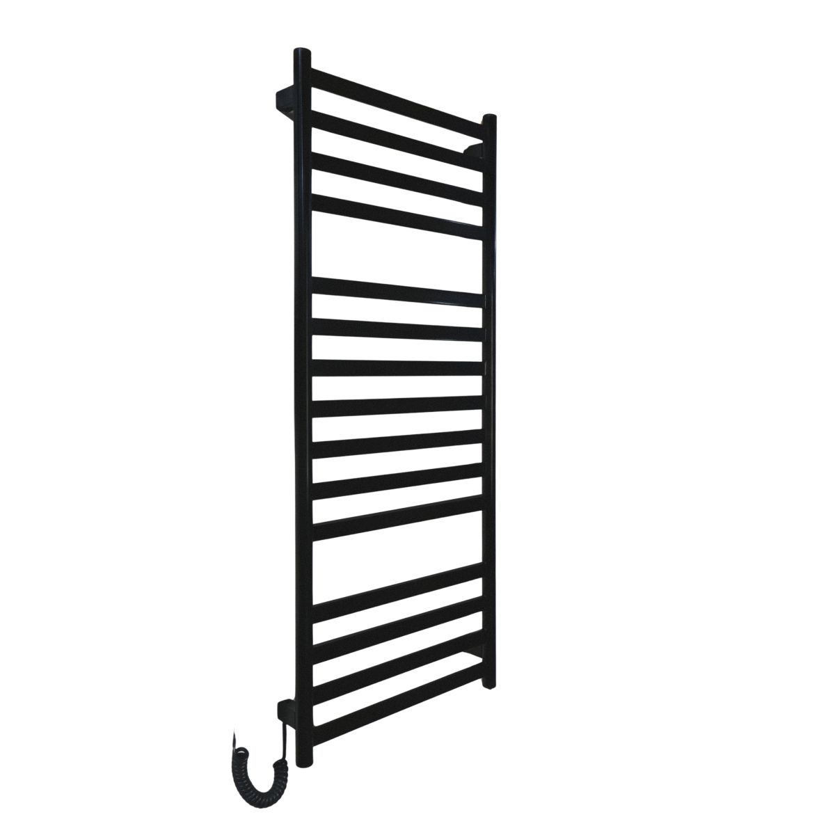 Рушникосушарка електрична Carino MIA з кнопкою Чорний матовий 1190*490