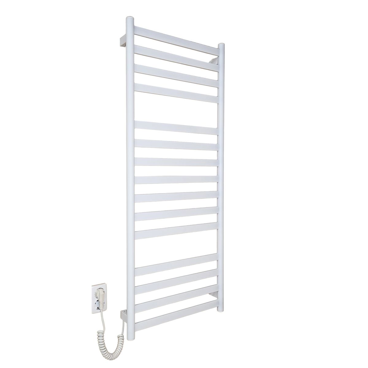 Полотенцесушитель электрический Carino MIA с кнопкой Белый матовый 1190*490