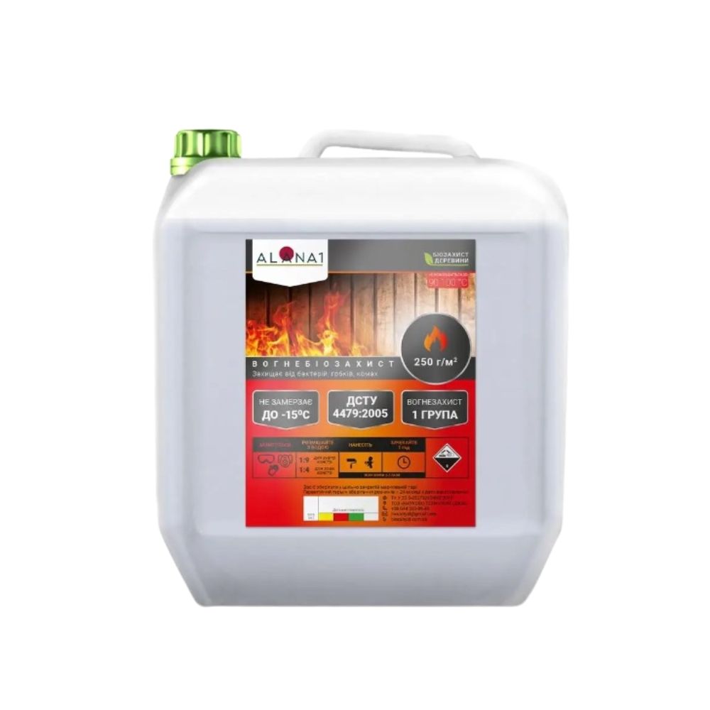 Средство огнебиозащитное, готовый раствор АЛАНА-1 красный, 12кг