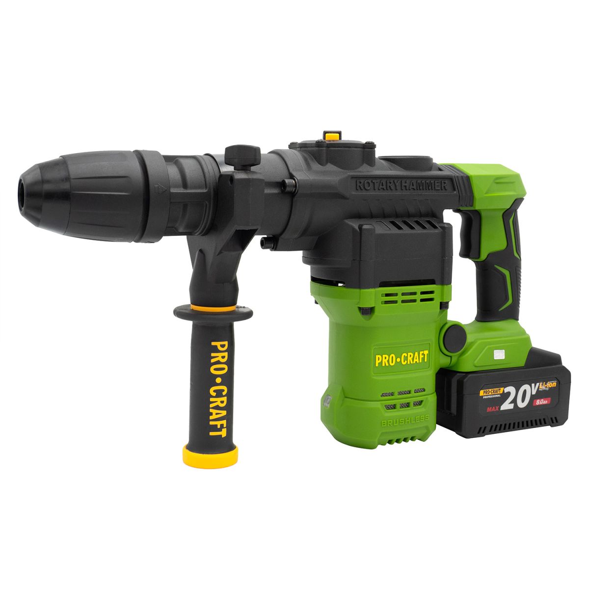 Акумуляторний перфоратор Procraft PHA50 Кейс (з 1 акб та ЗП)