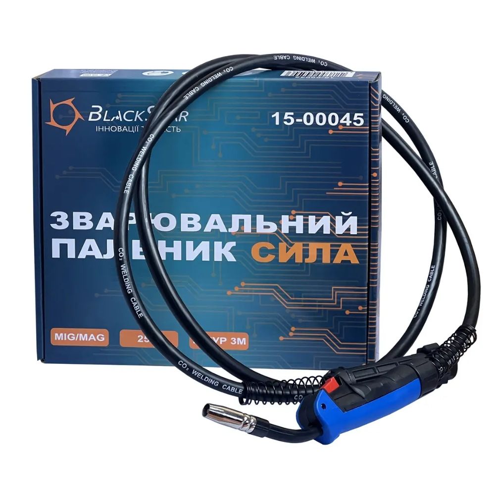 Сварочная горелка МВ-15 (Рукав) „Сила“ 250А, 3м, 'BlackStar'