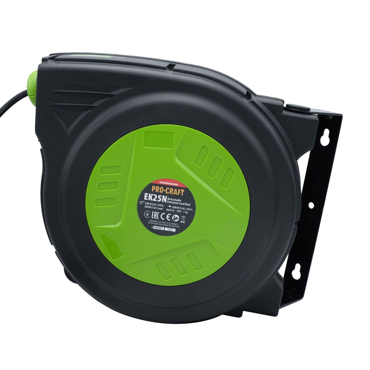 Удлинитель на катушке Procraft EK25N 3x1,5мм² 25 м