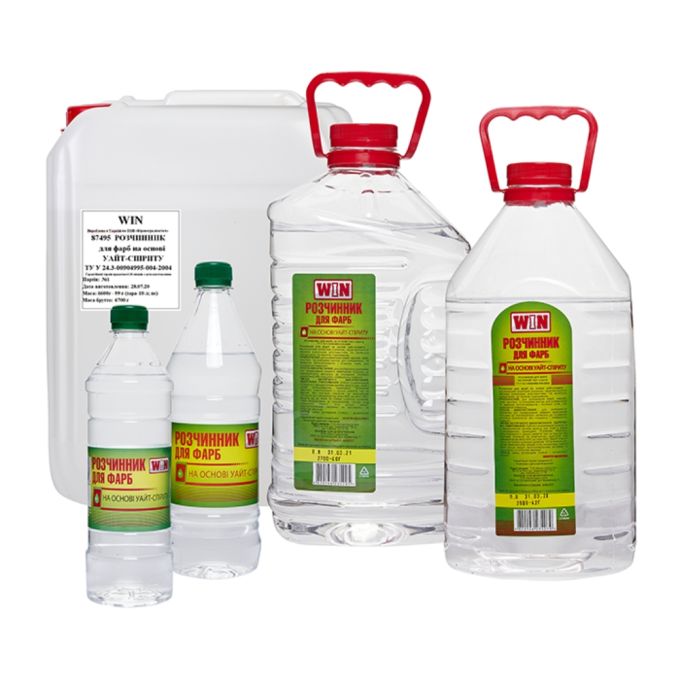 Розчинник для фарб на основі Уайт-спіриту ТМ WIN 5л (3 кг)