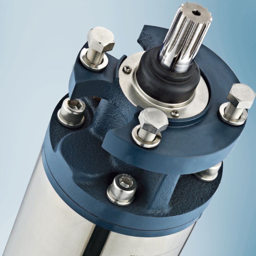 Насос відцентровий 380В 26кВт H 196(109)м Q 1300(1000)л/хв Ø145мм колеса нерж сталь+пульт (з 3х частин)