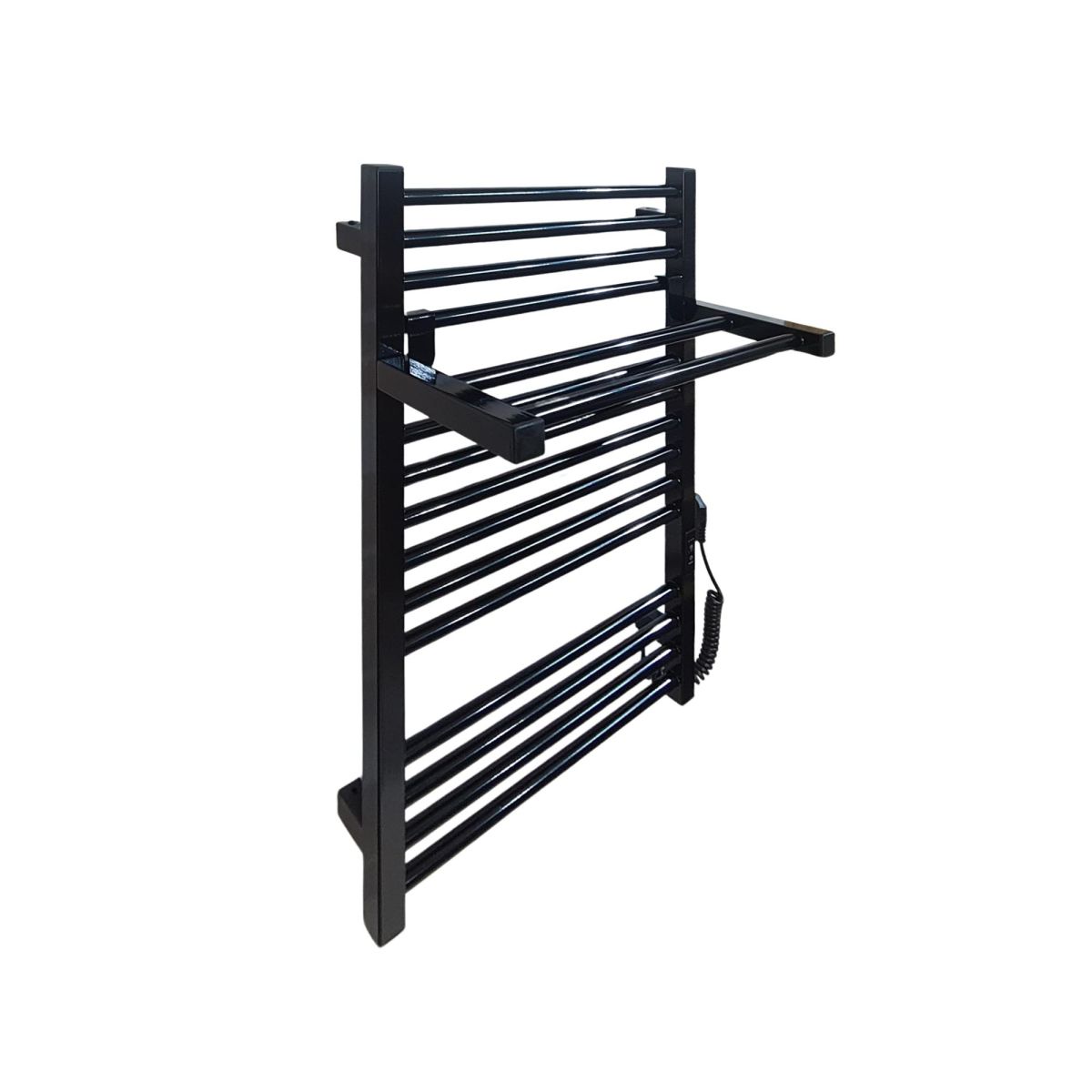 Полочка для полотенцесушителя Carino ARIANNA, короткая, Черный глянец