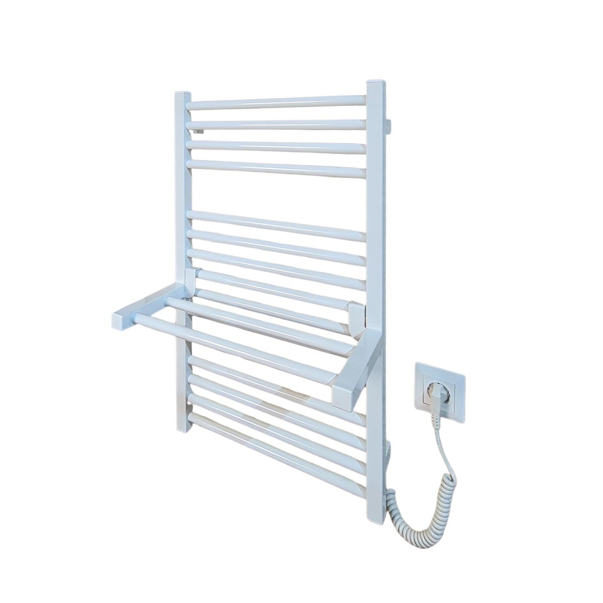 Полочка для полотенцесушителя Carino ARIANNA, короткая, Белый мат