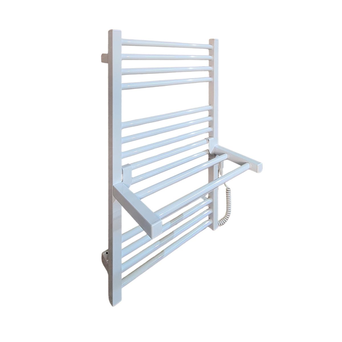 Полочка для полотенцесушителя Carino ARIANNA, короткая, Белый глянец