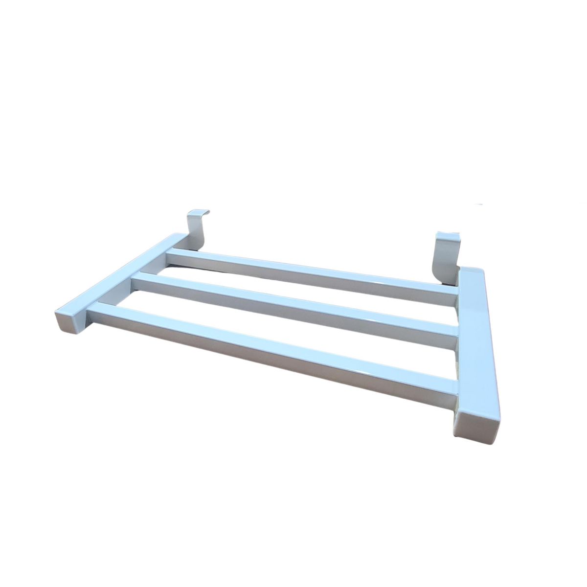 Полочка для полотенцесушителя Carino LORENZO, длинная, Белый глянец