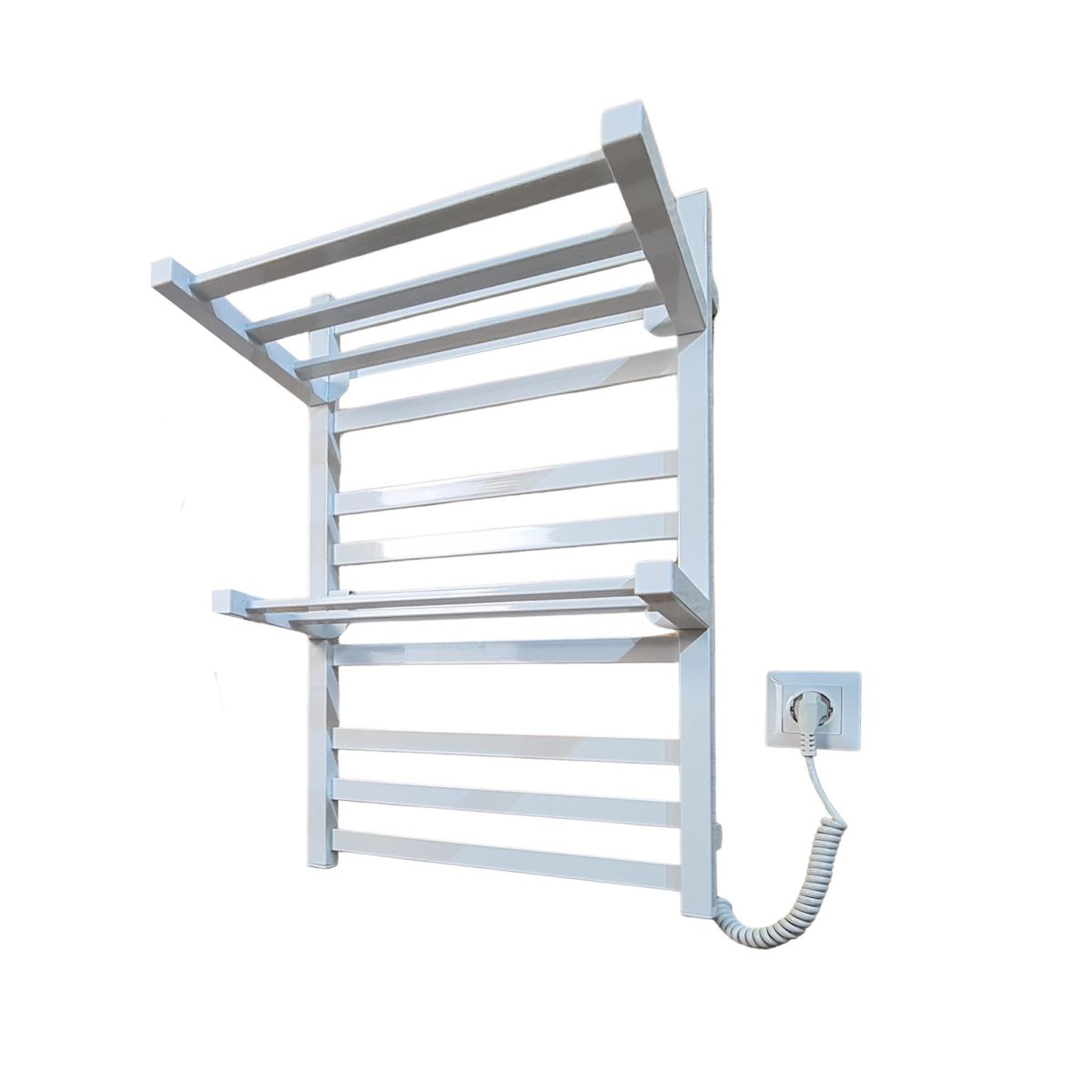 Поличка для рушникосушарки Carino RICARDO, довга, Білий глянець