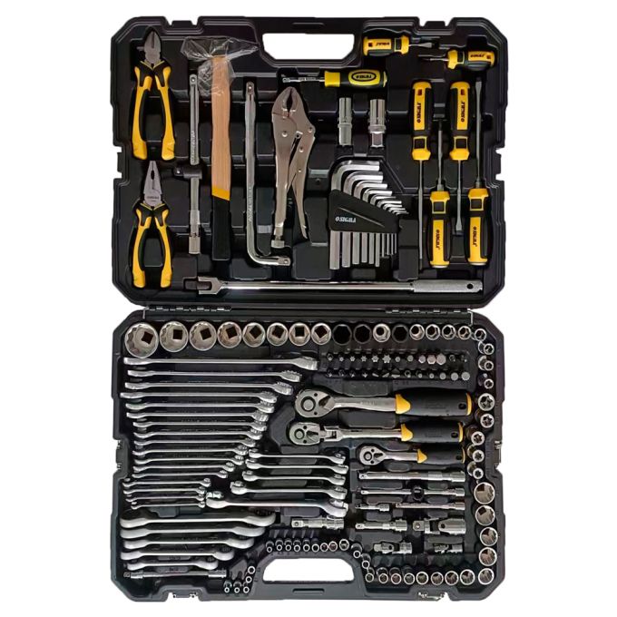 Набір насадок торцевих і біти, ключів, інструментів ¼" ⅜" ½" 148шт CrV SIGMA (6003801)