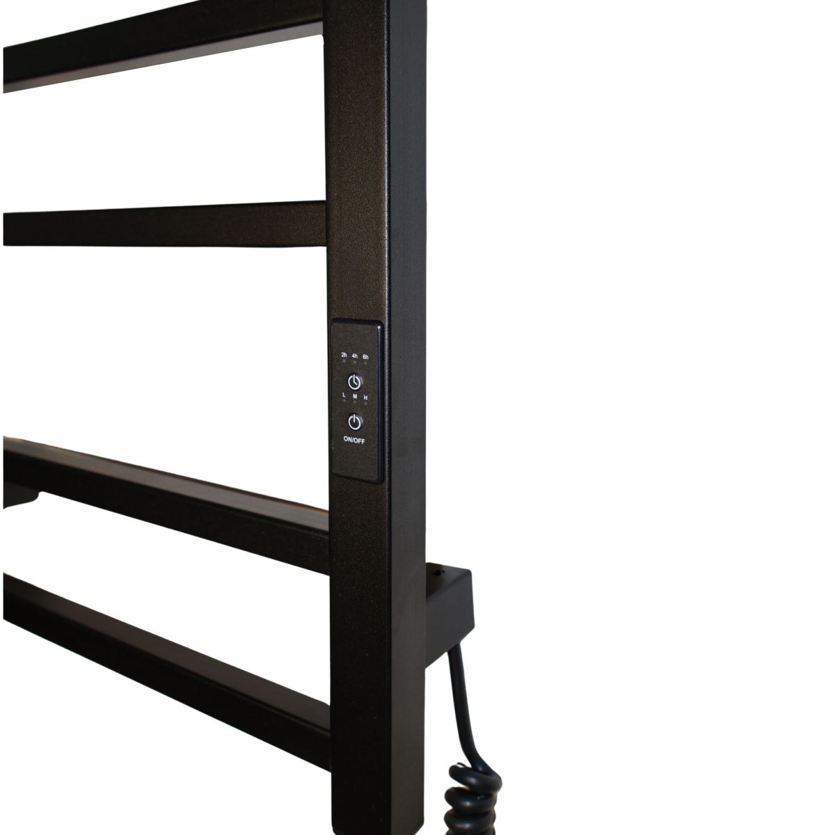 Полотенцесушитель электрический Carino FABIA с контроллером Черный мат 790*370