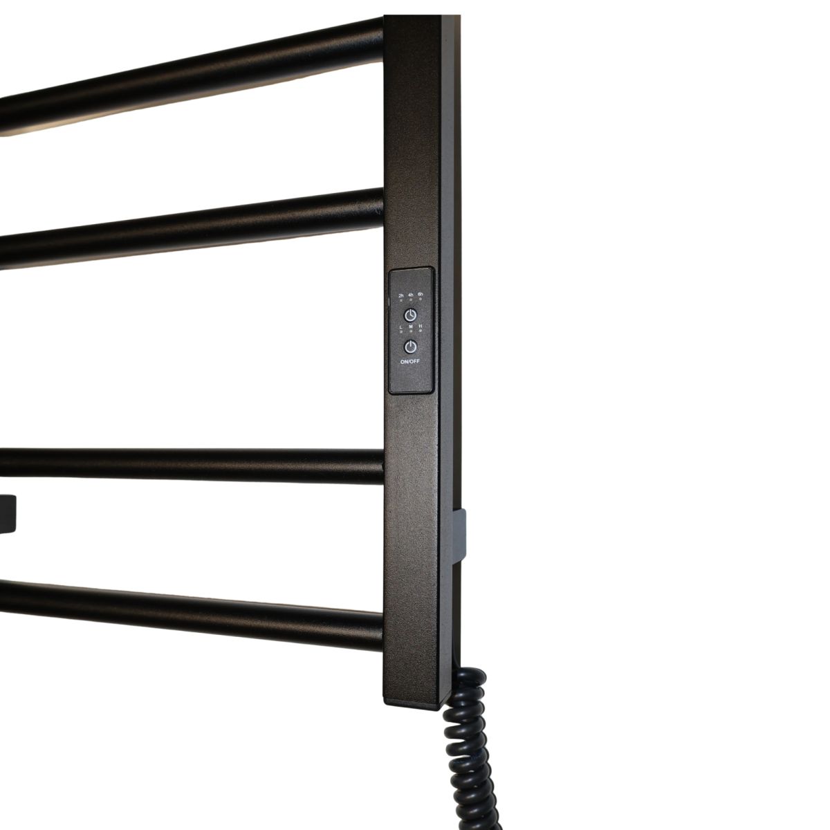 Полотенцесушитель электрический Carino NICOLA с контроллером Черный мат 790*370