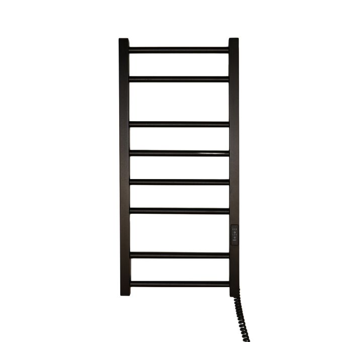 Рушникосушарка електрична Carino NICOLA з контроллером Чорний мат 790*370